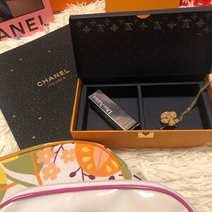 Louis Vuitton Trunk Style Box (Free Clinique & Estee Lauder Pouch)